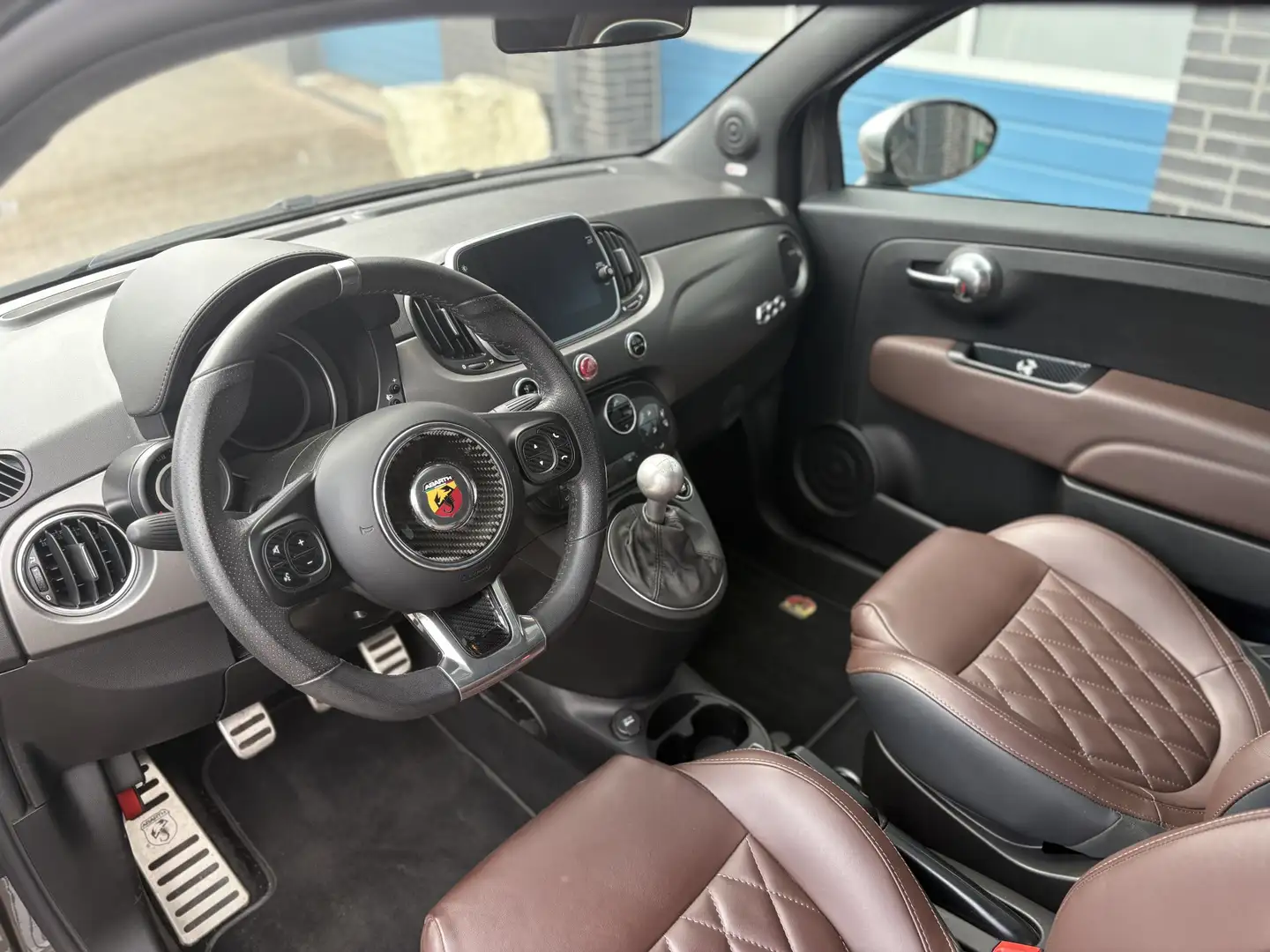 Fiat 500 Abarth 1.4 T-Jet Turismo, elektrische schuif/panodak !! t Gri - 2