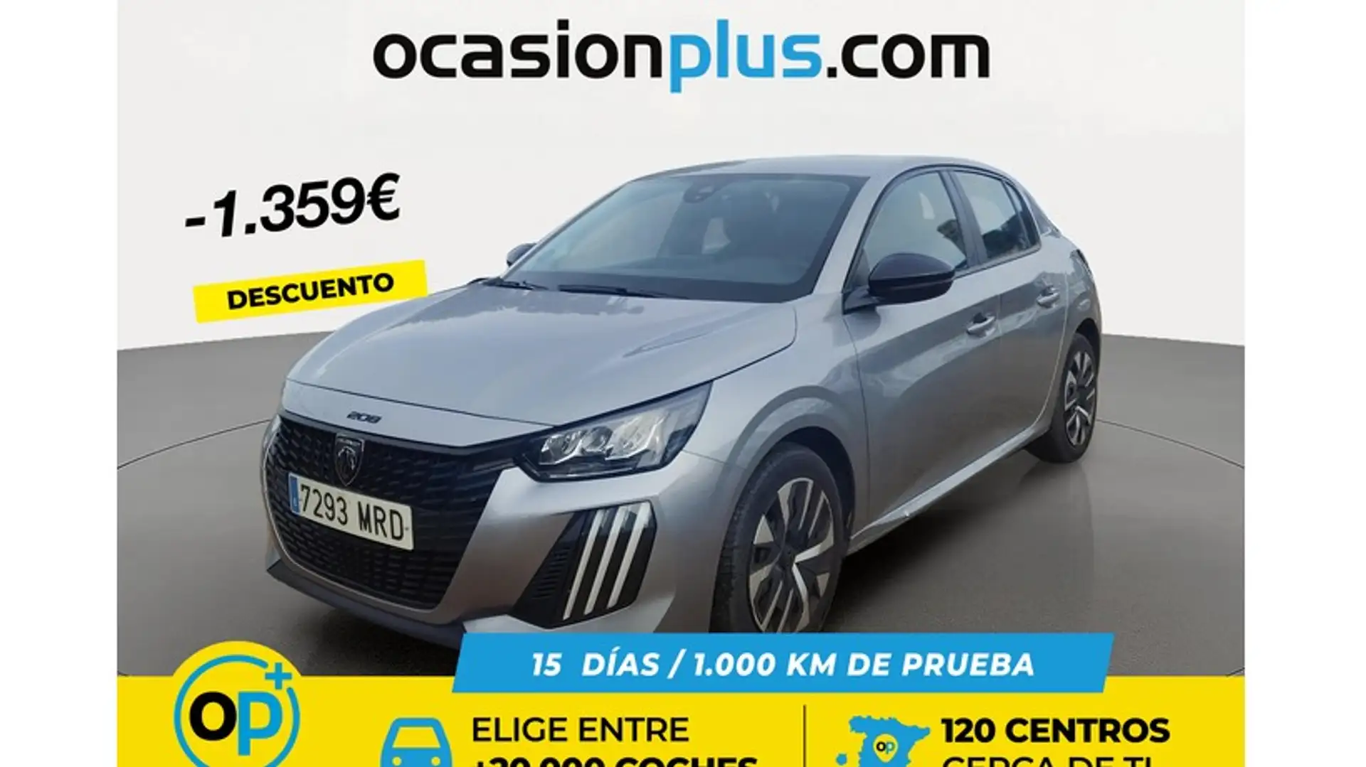 Peugeot 208 1.2 Puretech S&S Active 100 Grau - 1