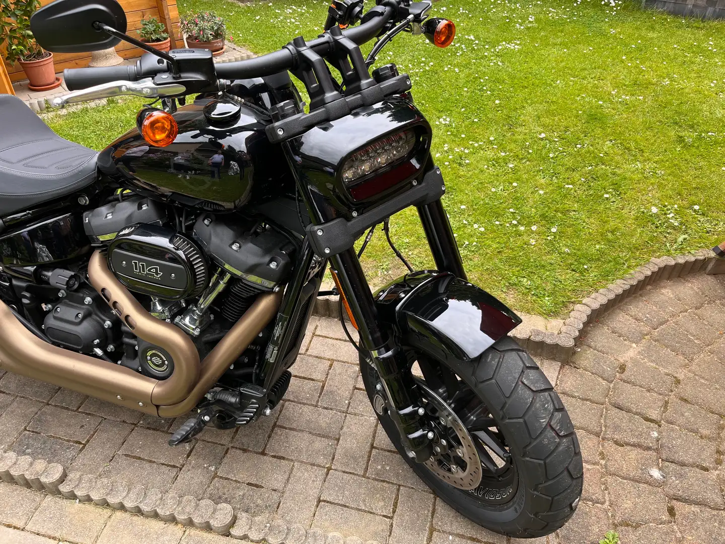 Harley-Davidson Fat Bob FXFBS 114 M8 black JH-Auspuff Schwarz - 2