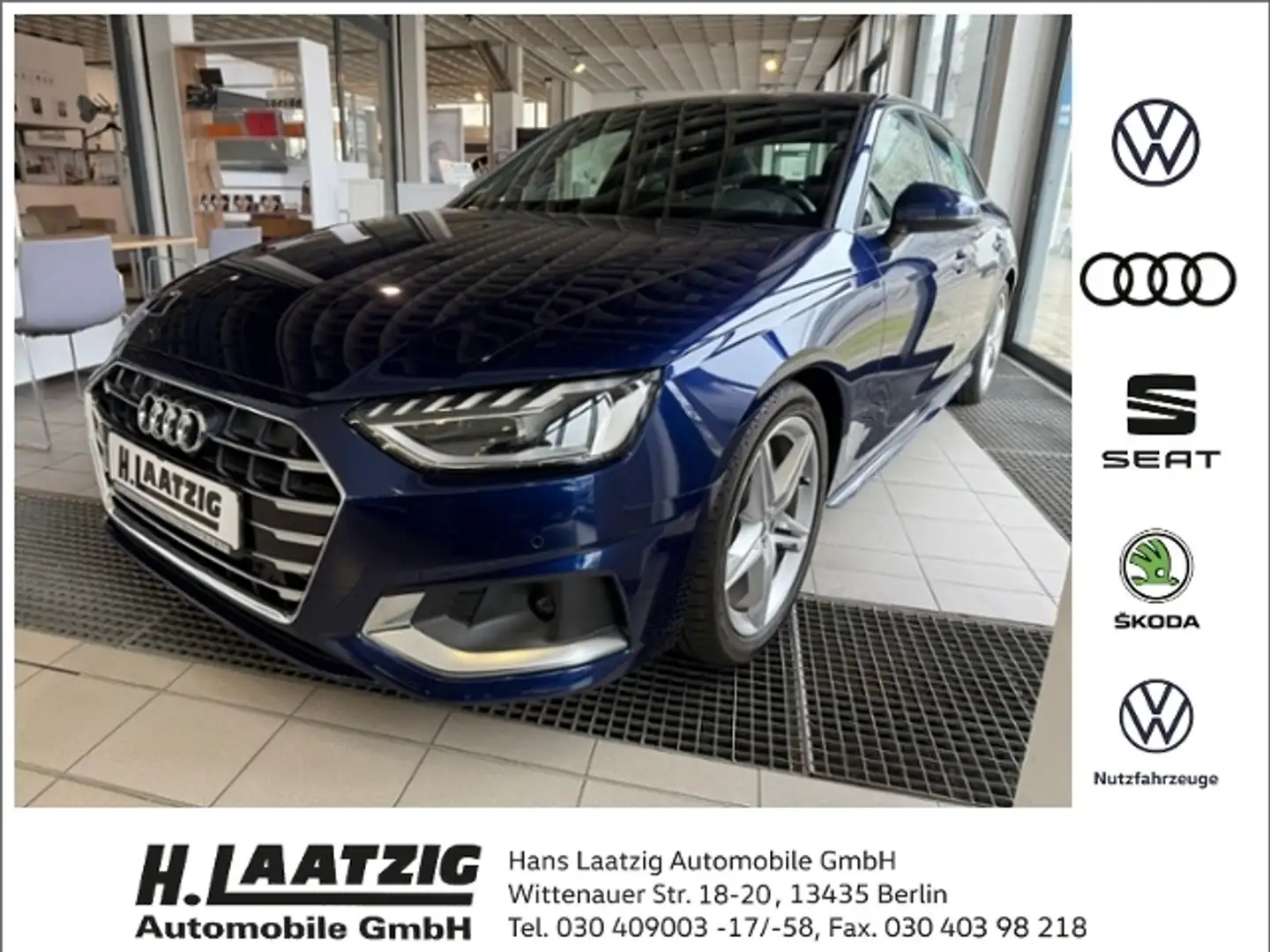 Audi A4 Lim. advanced 35 TFSI 2.0 S tronic Blauw - 1