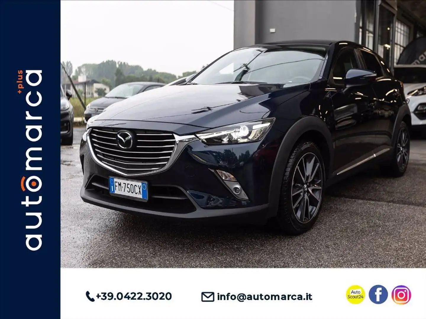 Mazda CX-3 1.5d Exceed awd 105cv auto my17 plava - 1