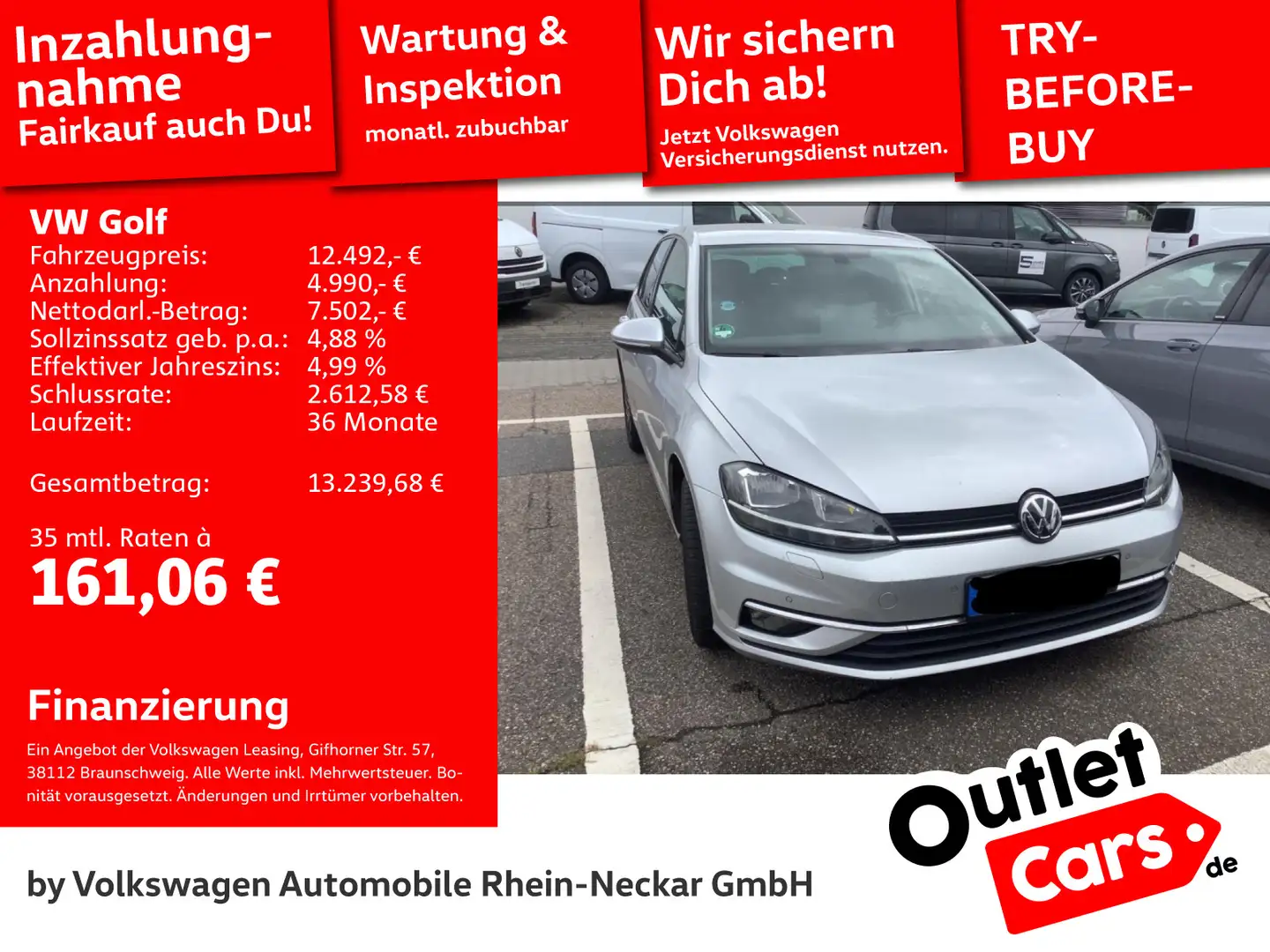 Volkswagen Golf VII 1.0 TSI Join LED PDC Navi uvm Silber - 1
