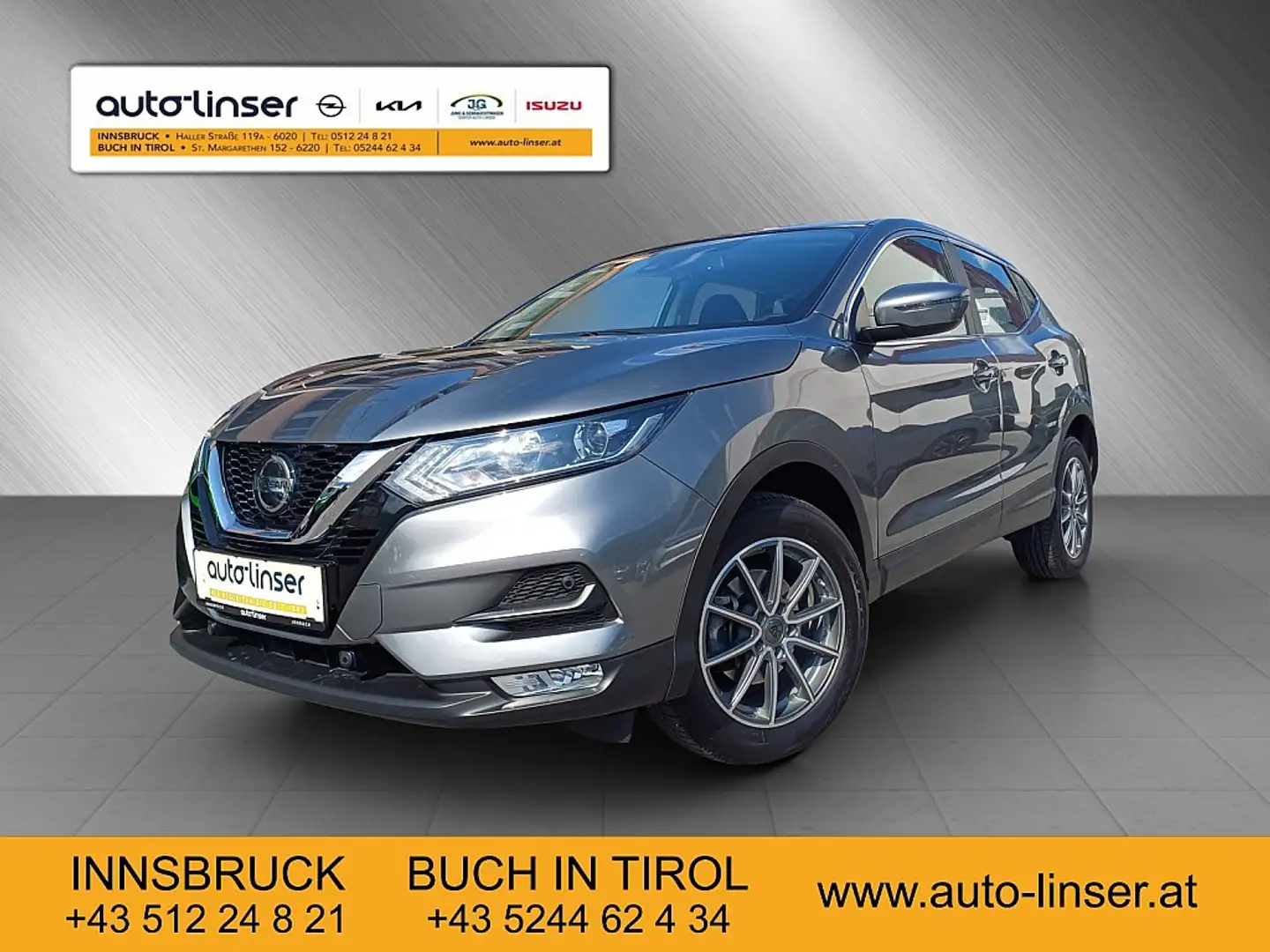 Nissan Qashqai 1,3 DIG-T Acenta Aut. Grau - 1