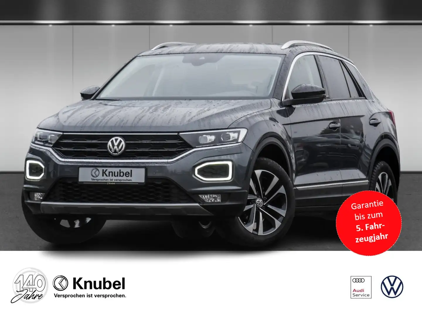Volkswagen T-Roc UNITED 1.5 TSI LED Navi ACC eKlappe LaneAss. Grijs - 1