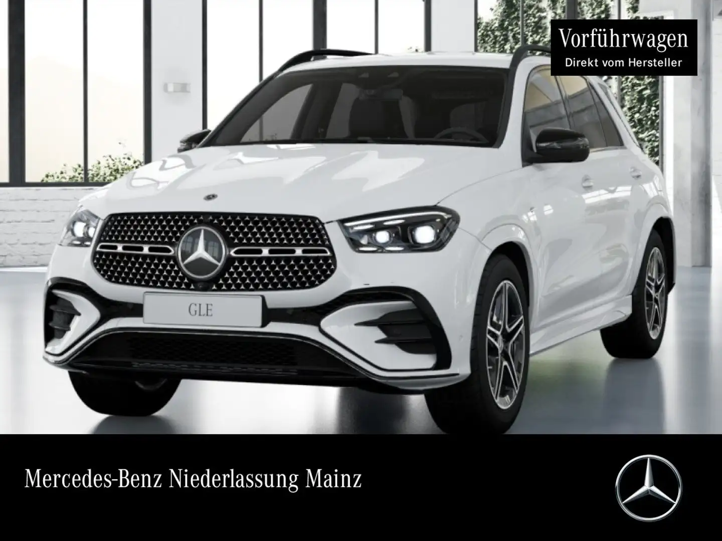 Mercedes-Benz GLE 350 de 4M AMG+NIGHT+360+AHK+MULTIBEAM+20"+SPUR Weiß - 1