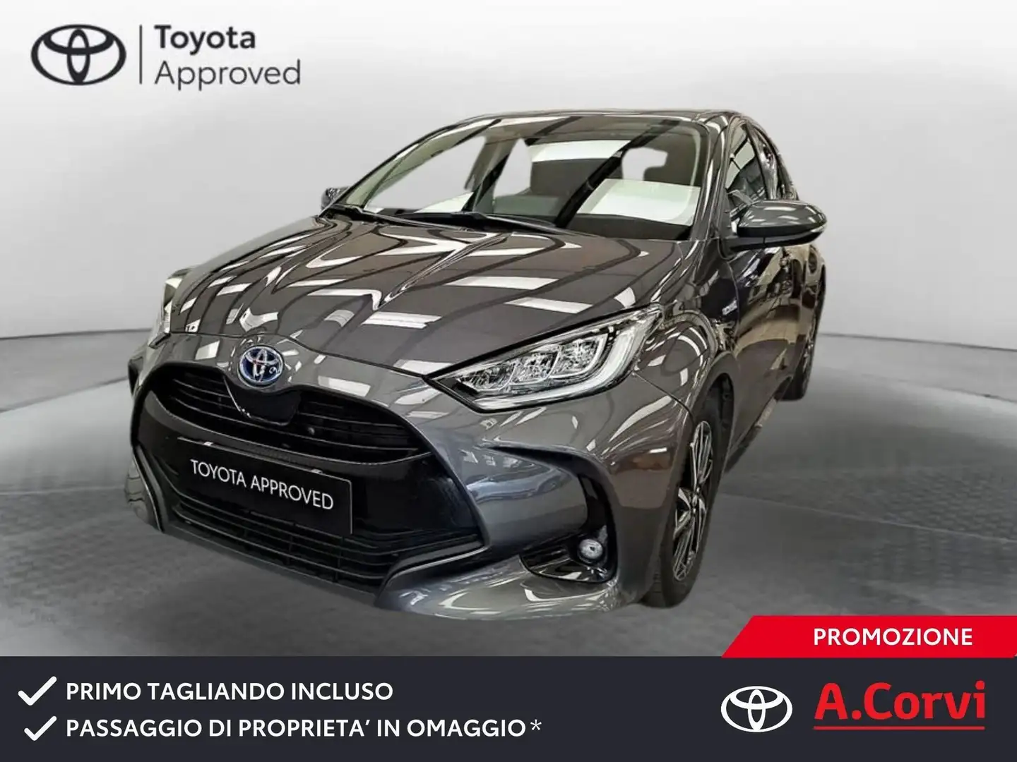 Toyota Yaris 1.5 Hybrid 5 porte Trend Grigio - 1