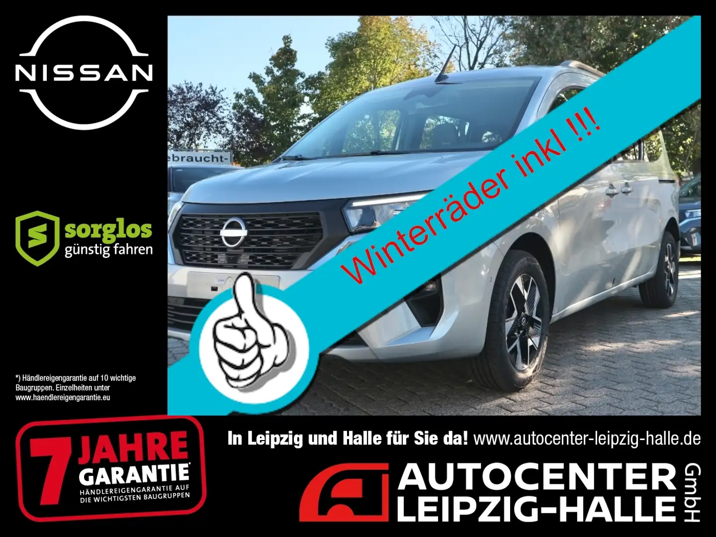 Nissan Townstar Kombi L2 1.3 DIG-T 7AT TEKNA WKR inkl Grijs - 1