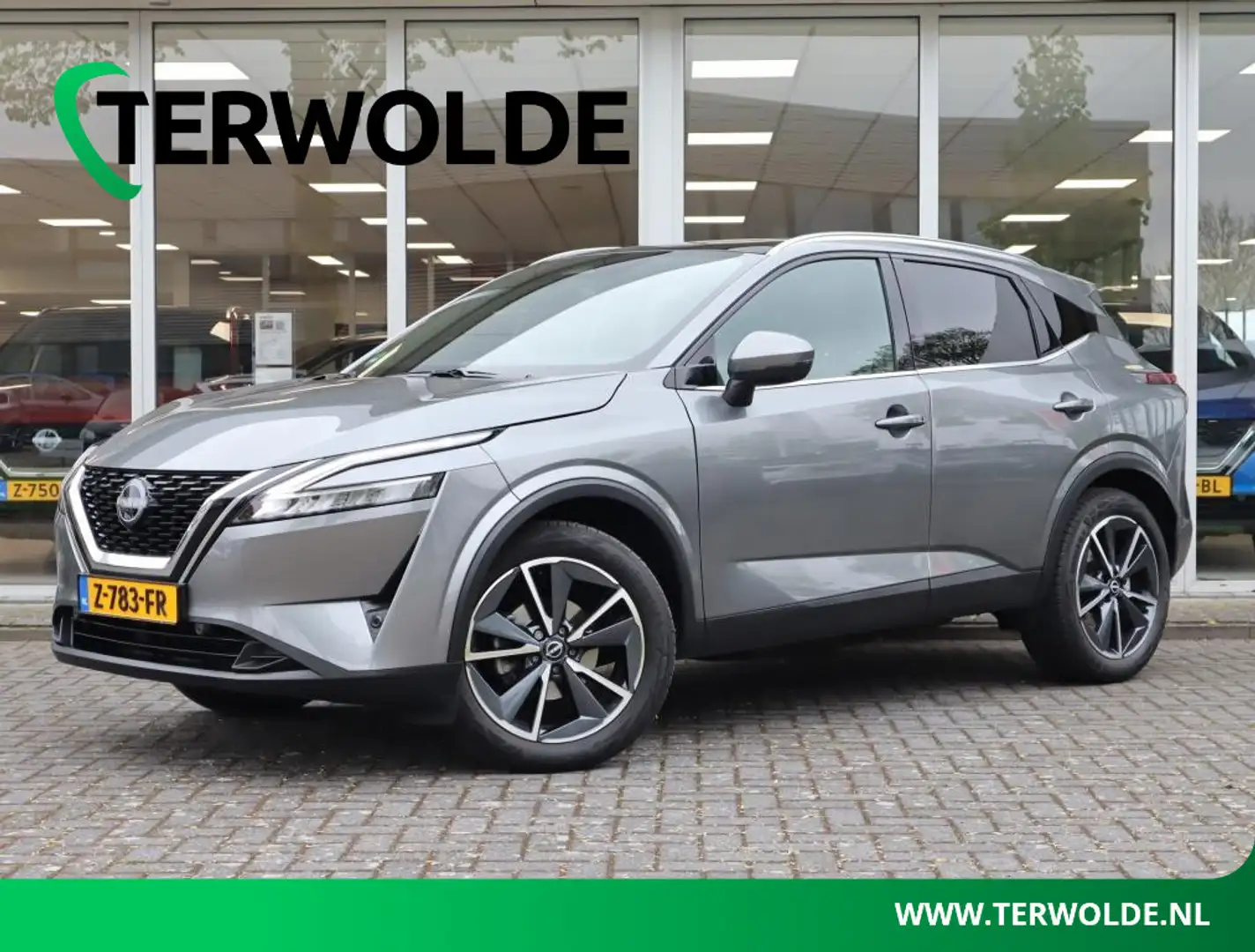 Nissan Qashqai 1.3 MHEV Tekna | Panoramadak | Head-Up | Stoel-, s Grijs - 1