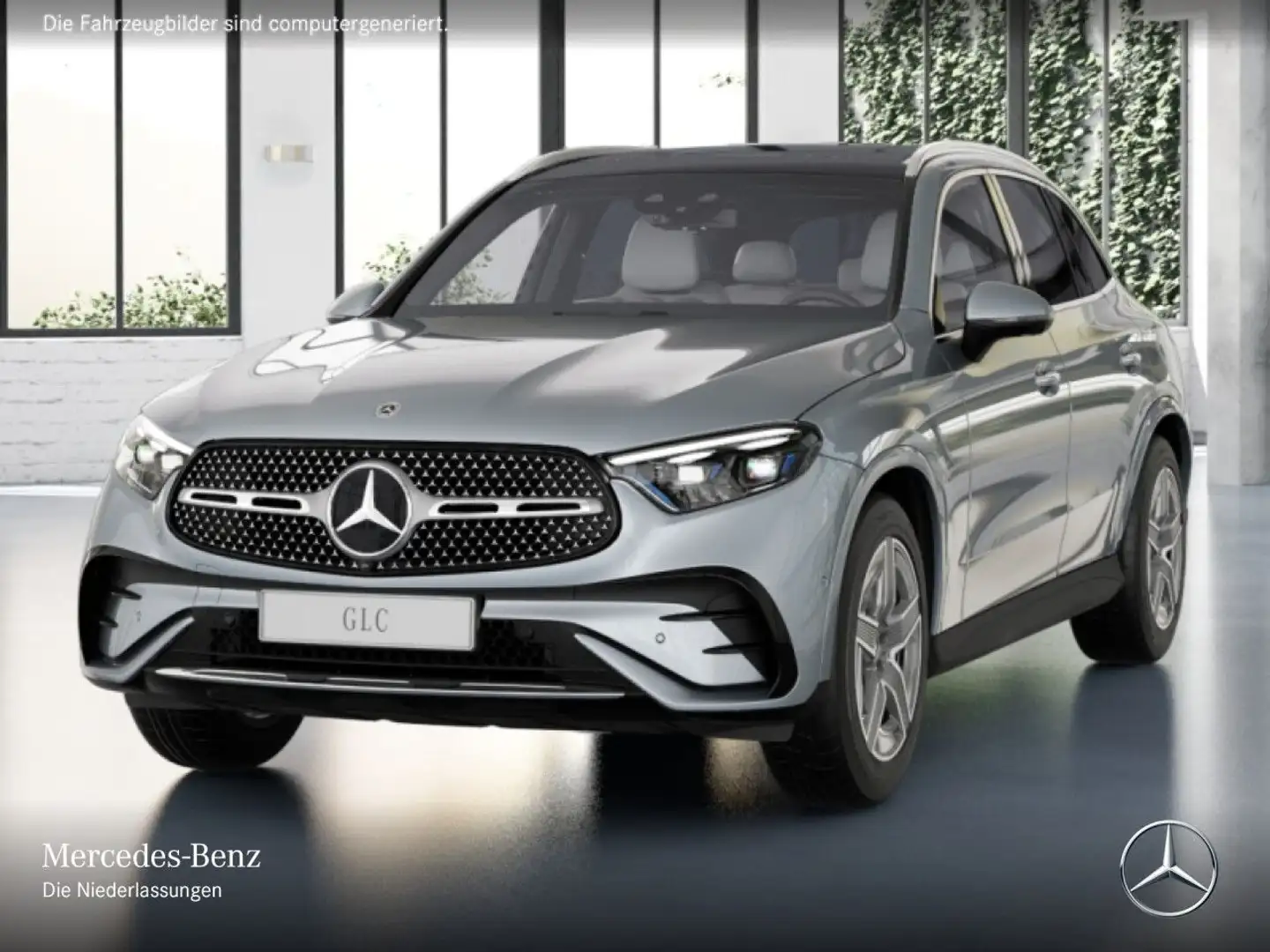 Mercedes-Benz GLC 220 d 4M AMG+PANO+360+KEYLESS+9G Argent - 2