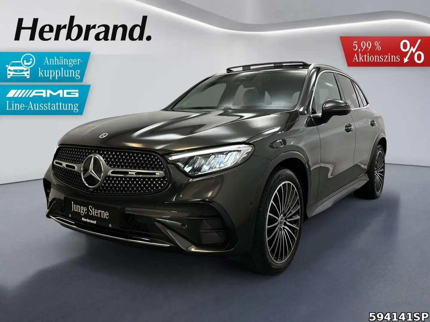 Mercedes-Benz GLC 300 4M AMG Pano AHK 20 Zoll Memory Lenkrhzg Grau - 1