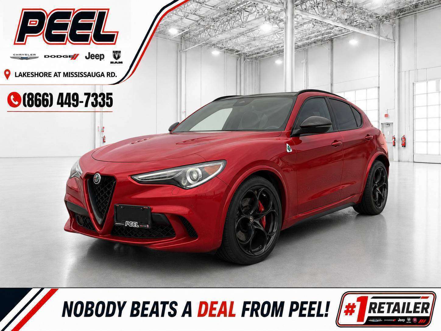 Red 2022 Alfa Romeo Stelvio SUV / Crossover All-Wheel Drive 8-Speed Automatic