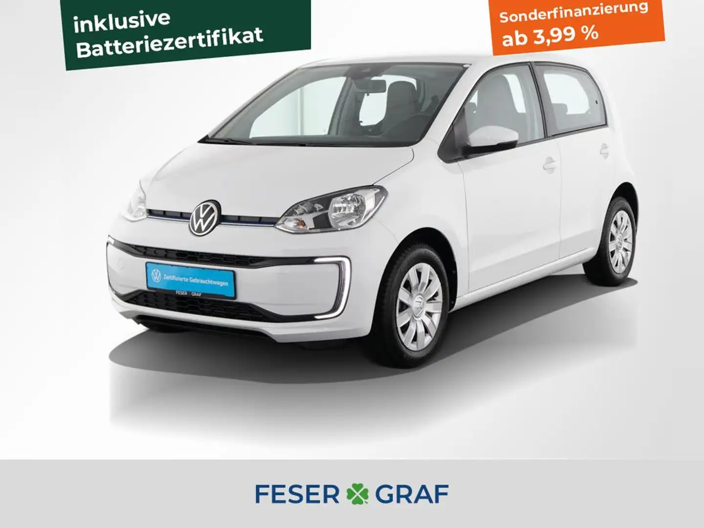 Volkswagen e-up! move up! 4-TÜRER KAMERA SHZ TEMPOMAT PDC Wit - 1