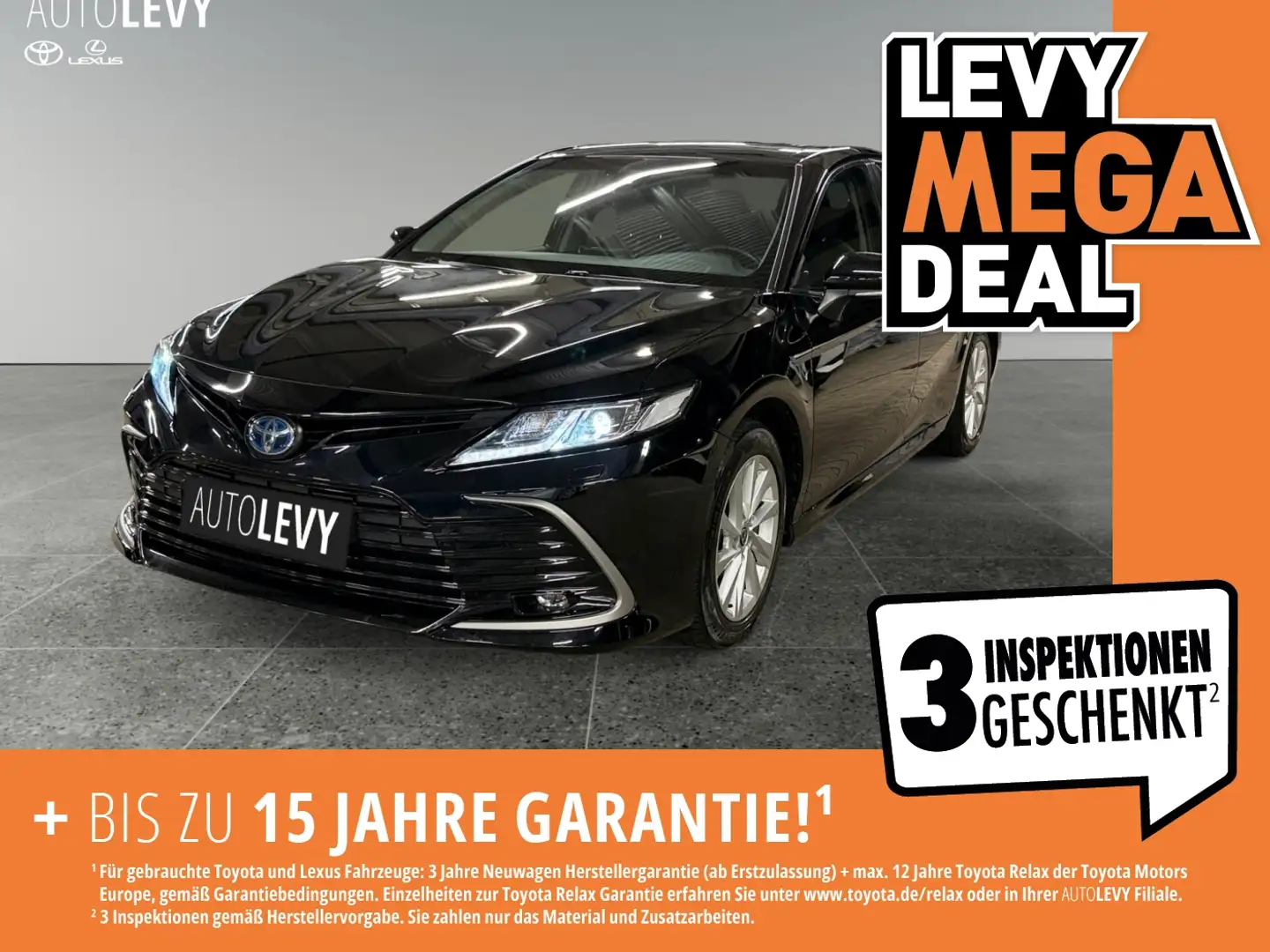 Toyota Camry 2.5 Hybrid +CarPlay+Kamera+Parksensoren+ Schwarz - 1