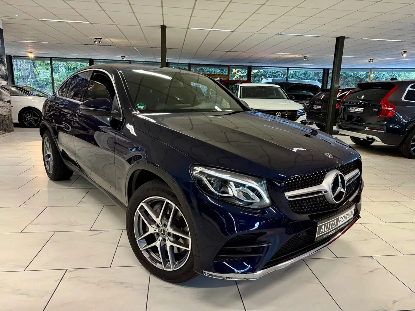 Mercedes-Benz GLC 250 4M COUPE AMG-LINE LEDER NAVI CAM LED SHZ Bleu - 2