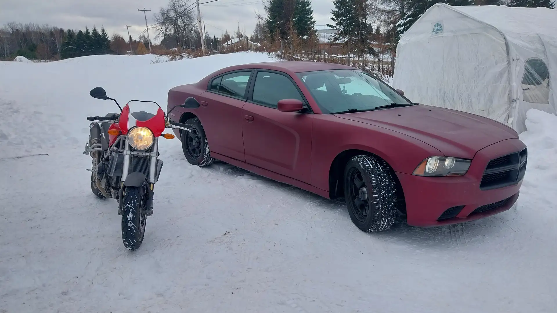 Dodge Charger 3.6 V6 Pursuit 305cv Rouge - 2