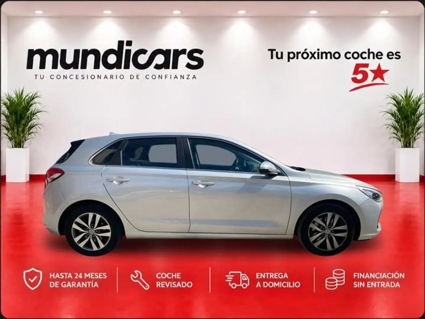 Hyundai i30 1.4 TGDI Style DT 140 Plateado - 2