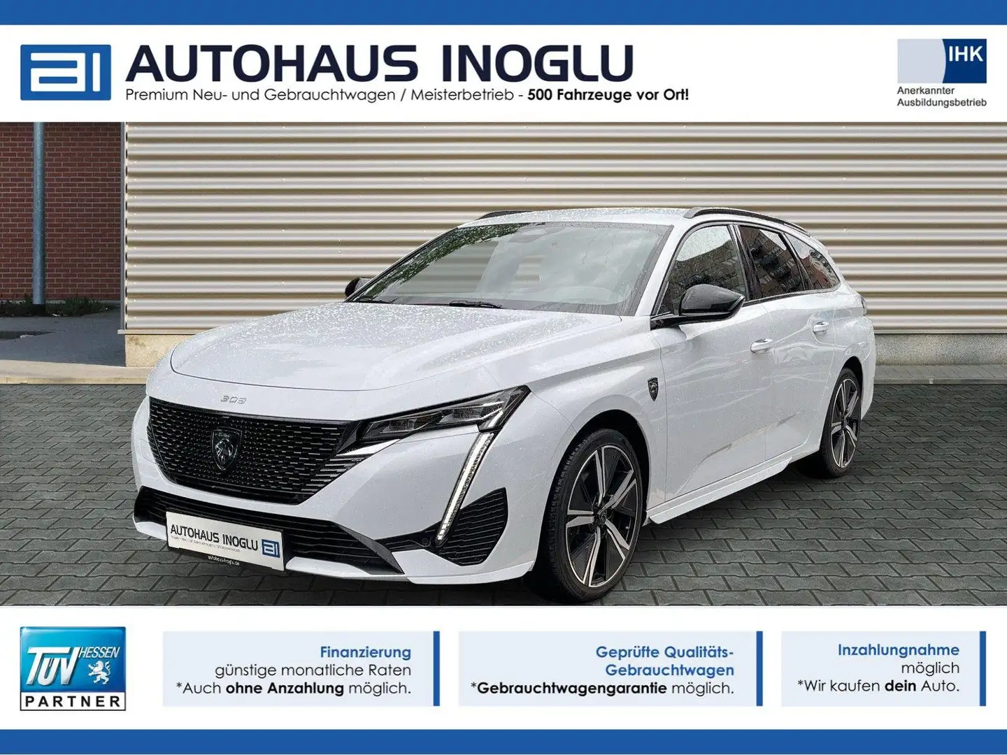 Peugeot 308 SW GT*Sport*Navi*360°Kam*el.Heck*Focal-Sound Weiß - 1