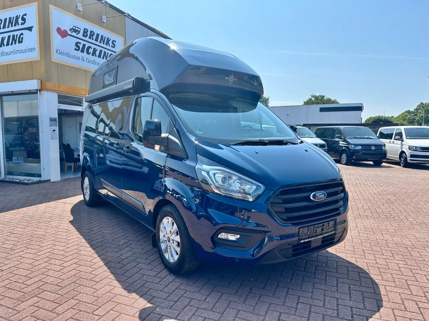 Ford Transit 340 L2 NUGGET PLUS/HOCHDACH/WC/AUT./WW Blau - 2