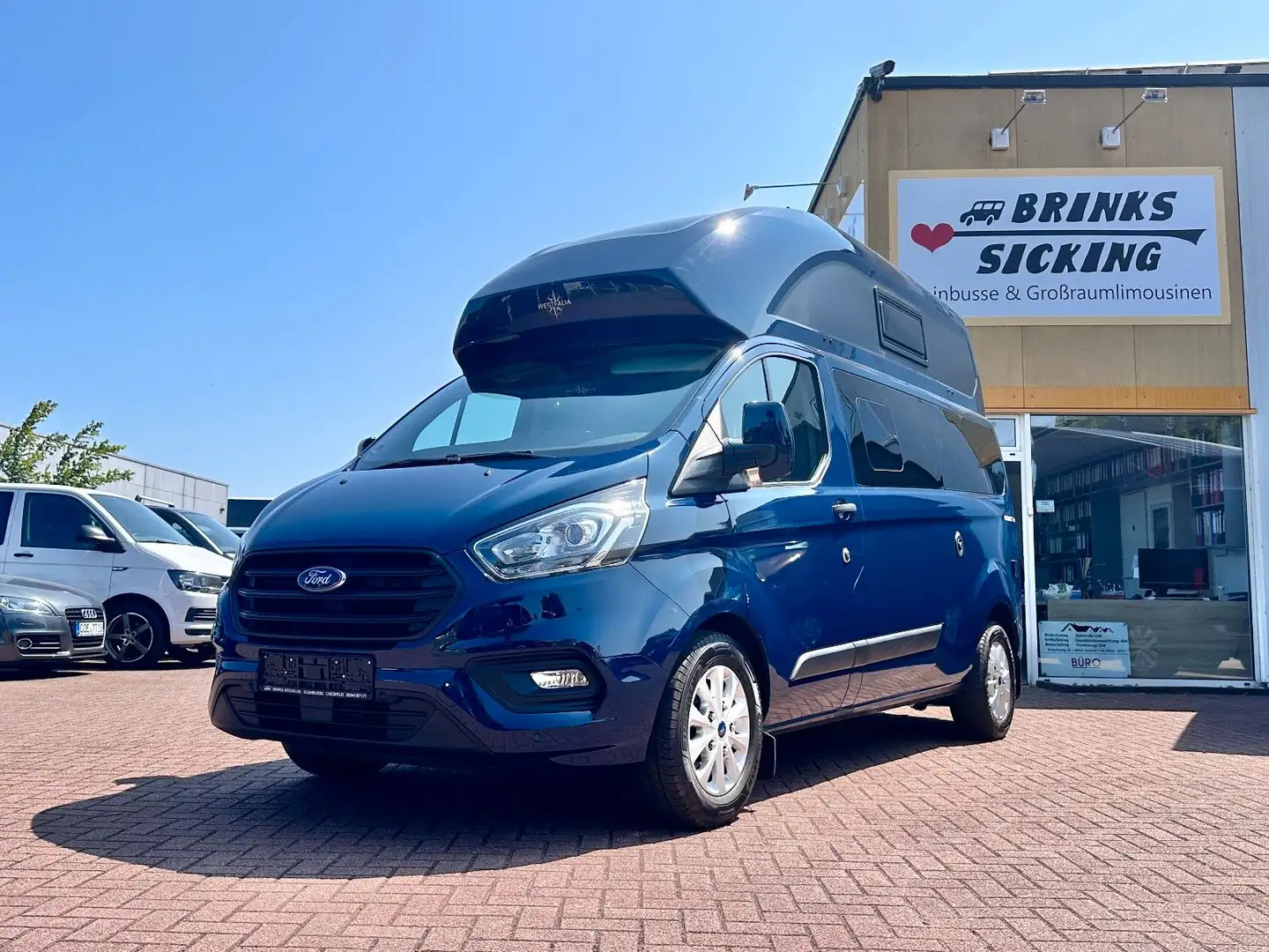 Ford Transit 340 L2 NUGGET PLUS/HOCHDACH/WC/AUT./WW Blau - 1