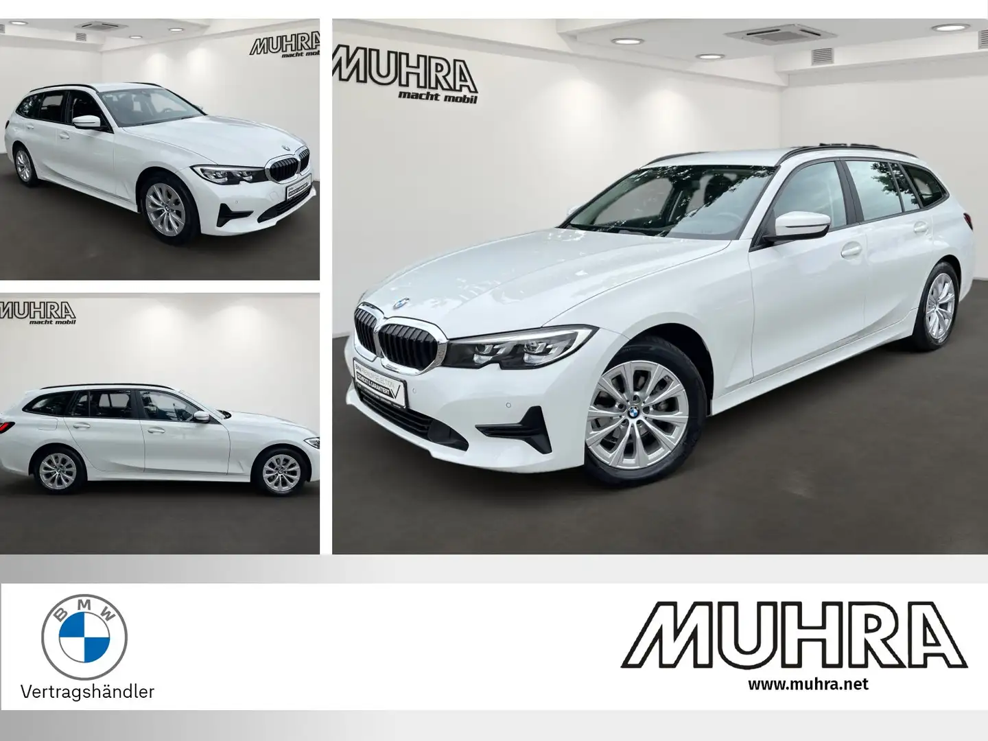 BMW 318 i Touring Advantage LC Prof. AHK DAB Sitzhzg. Blanc - 1