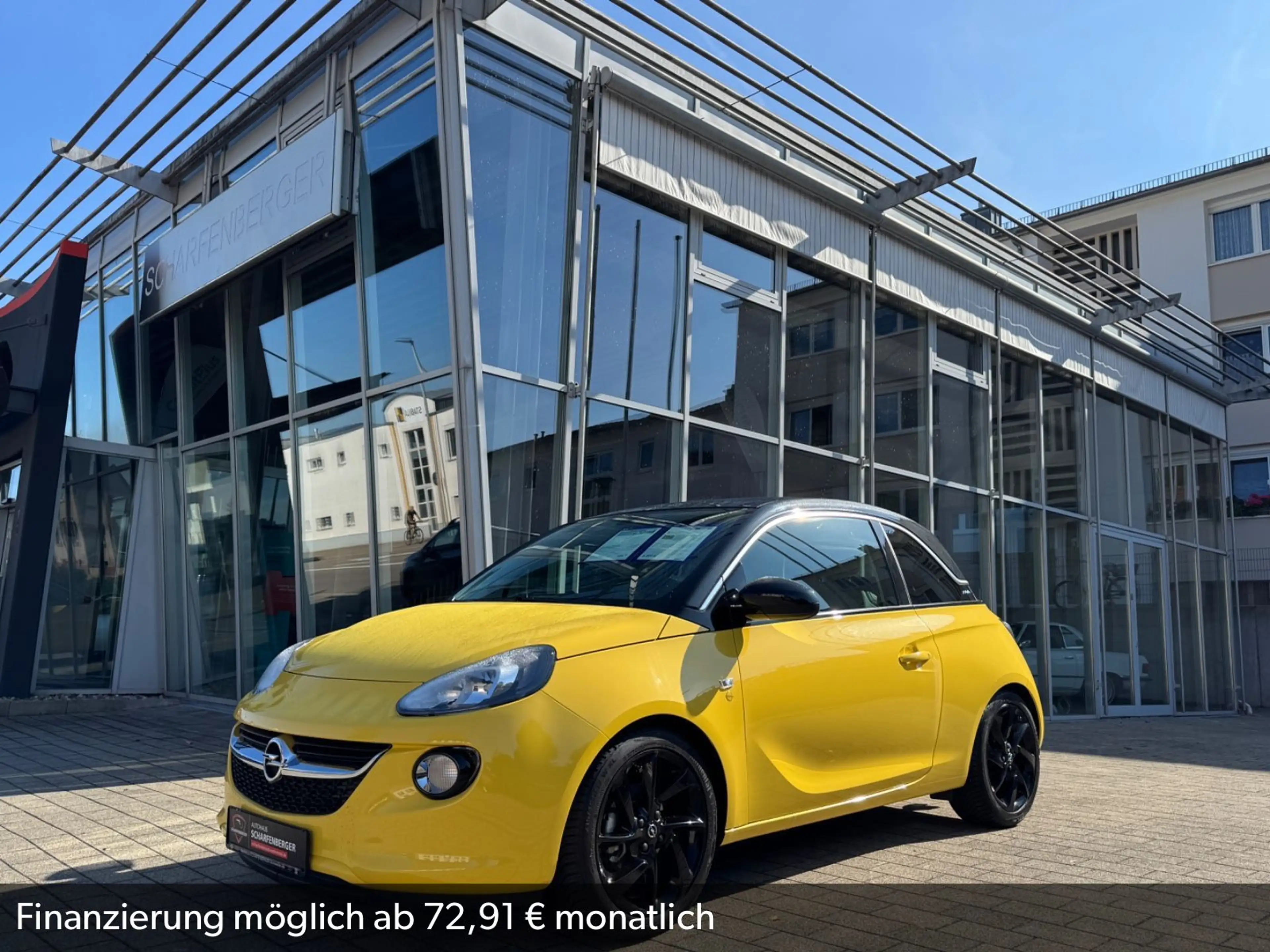 Opel Adam Slam+1.Hand+S.Heft.Neuer TÜV+Glasdach