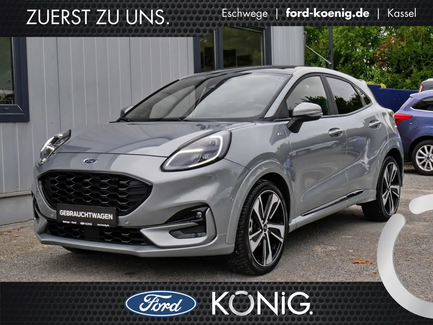 Ford Puma ST-Line X MildHybrid Aut+ACC+Pano+LED+ParkA Klima Argent - 1