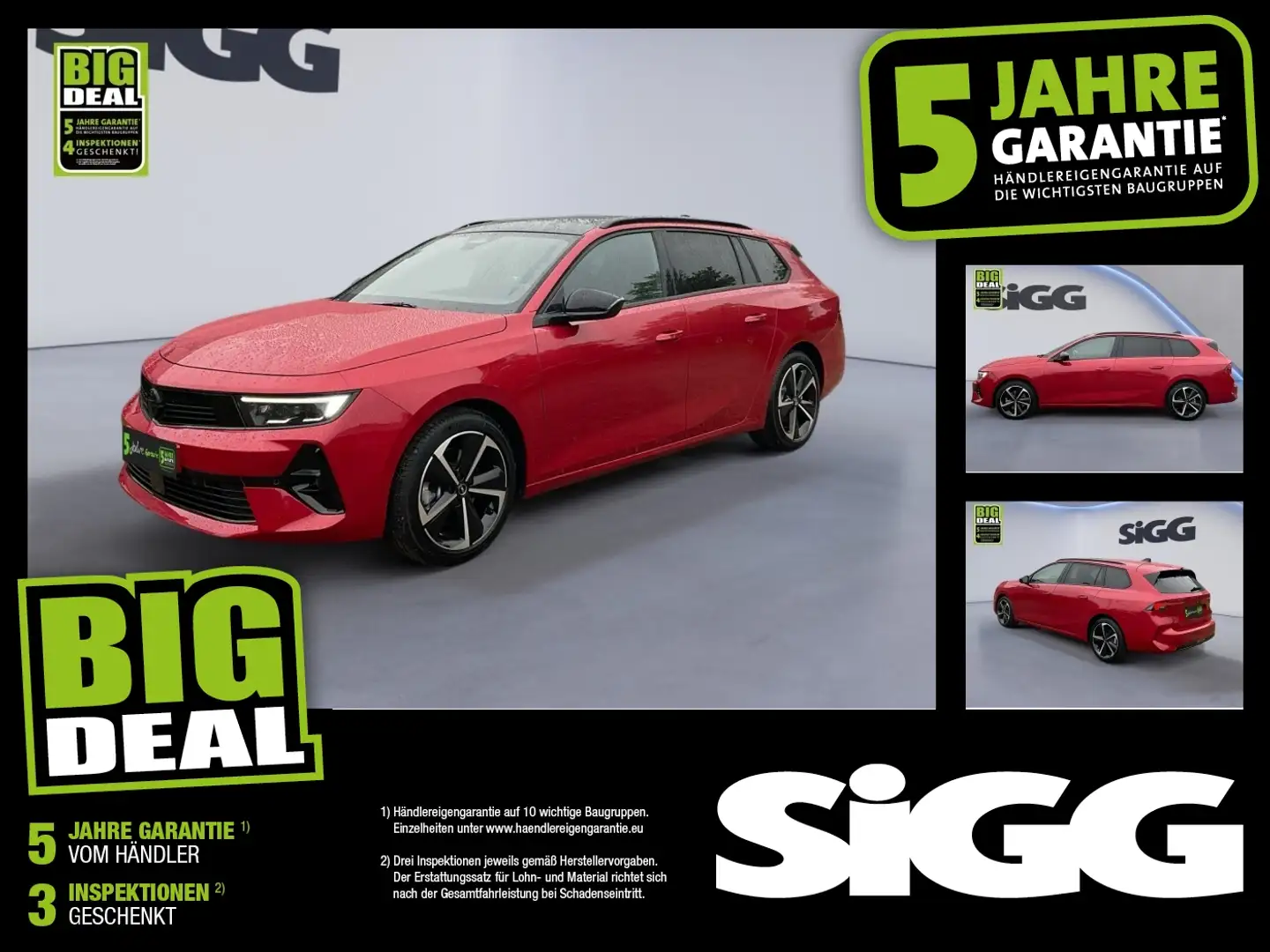 Opel Astra Sports Tourer 1.2 GS-Line Panoramadach Rouge - 1