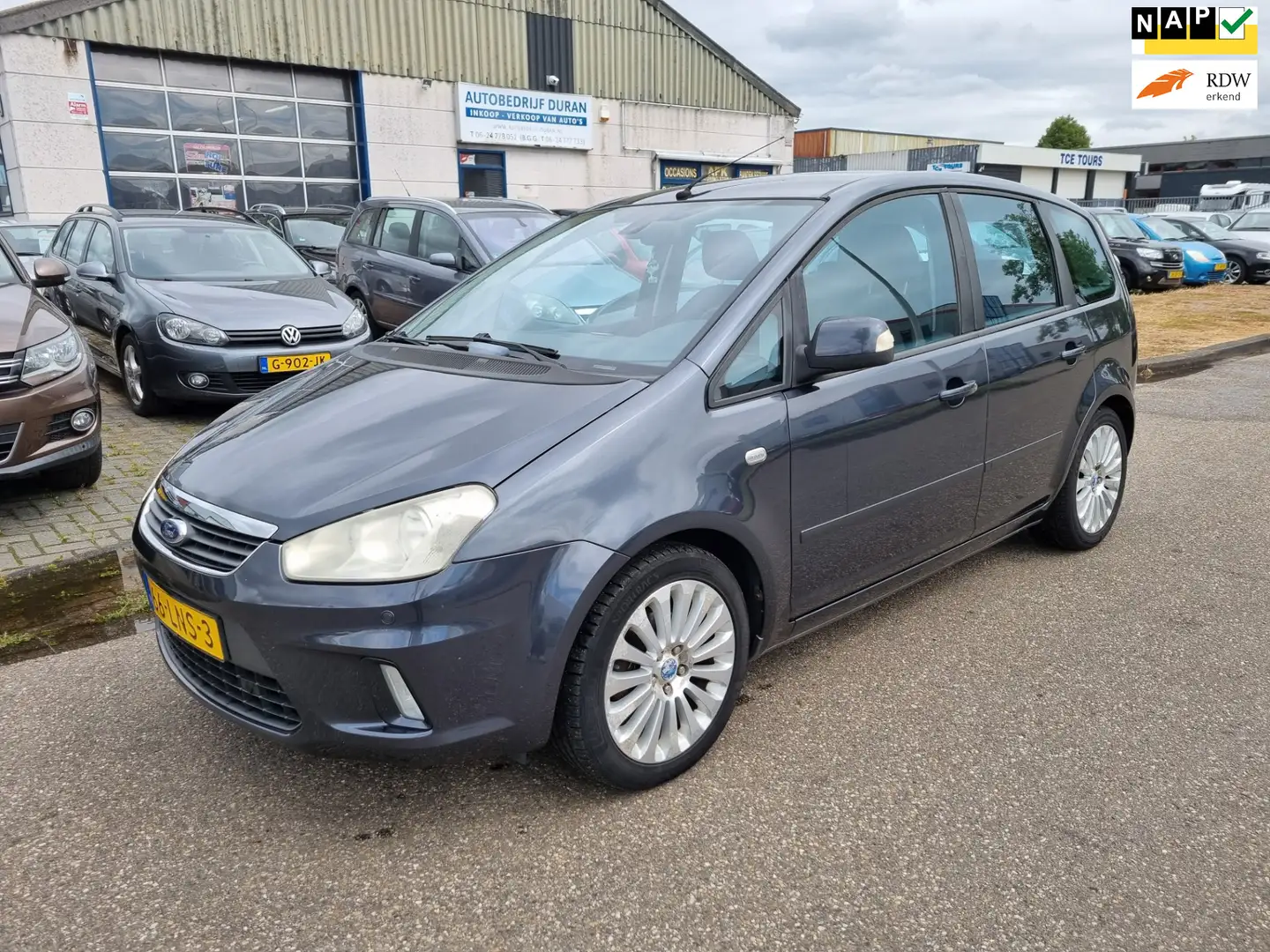 Ford C-Max 1.8-16V Limited NAV.+ Clima Bj:2010 NAP! Grijs - 1