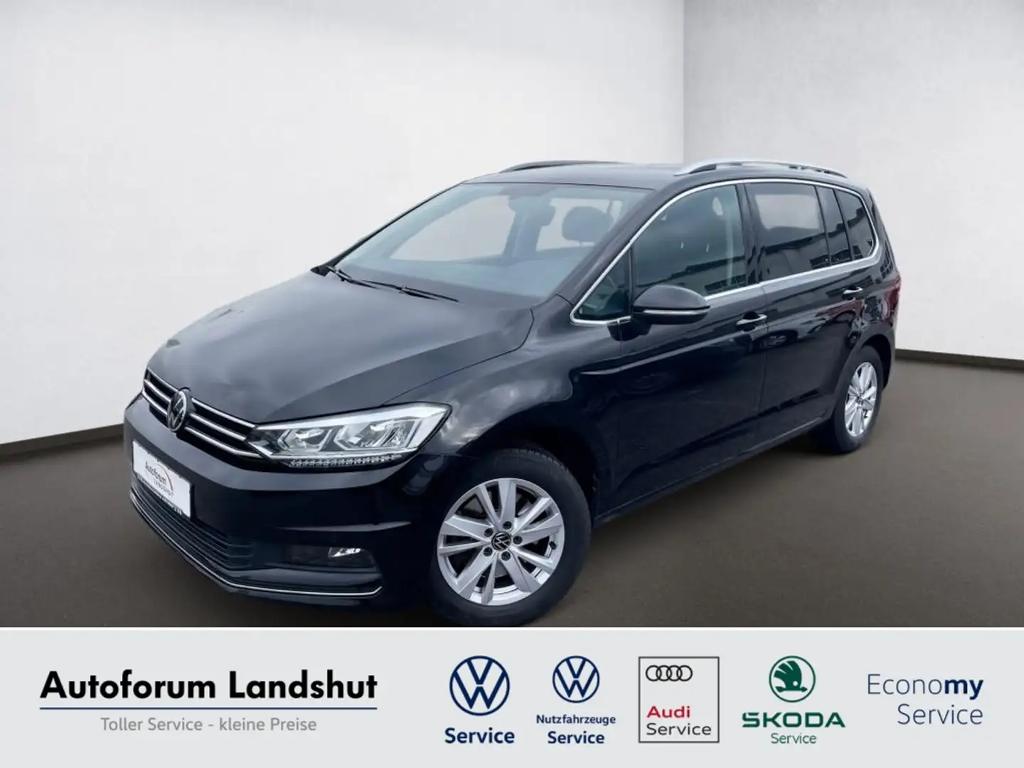 Volkswagen Touran 1.5 TSI Highline LED/NAVI/KAM/ACC/7Sitzer Schwarz - 1