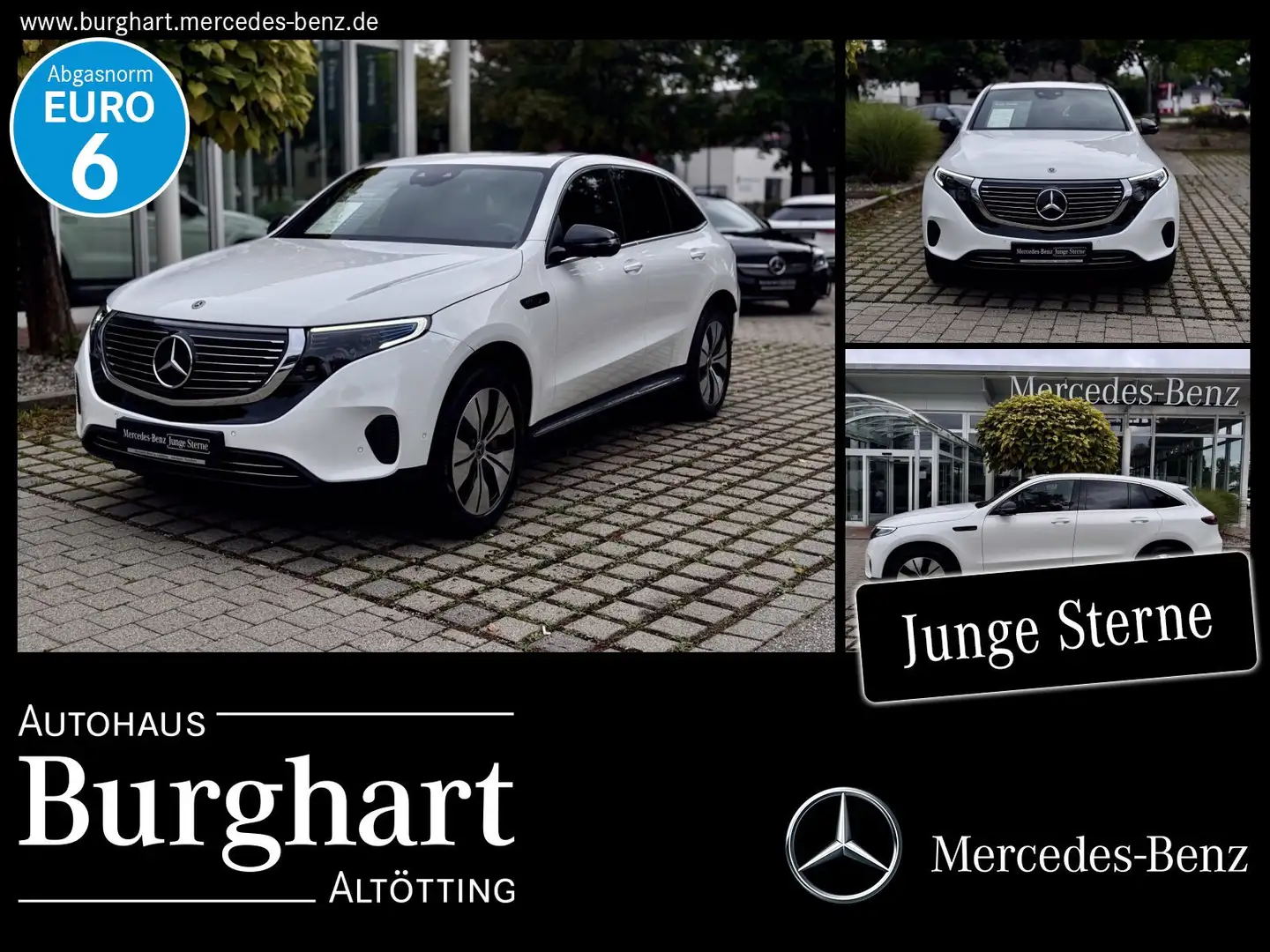 Mercedes-Benz EQC 400 EQC 400 4M Electric Art Fahrassistenz/Ambiente SHD Blanc - 1