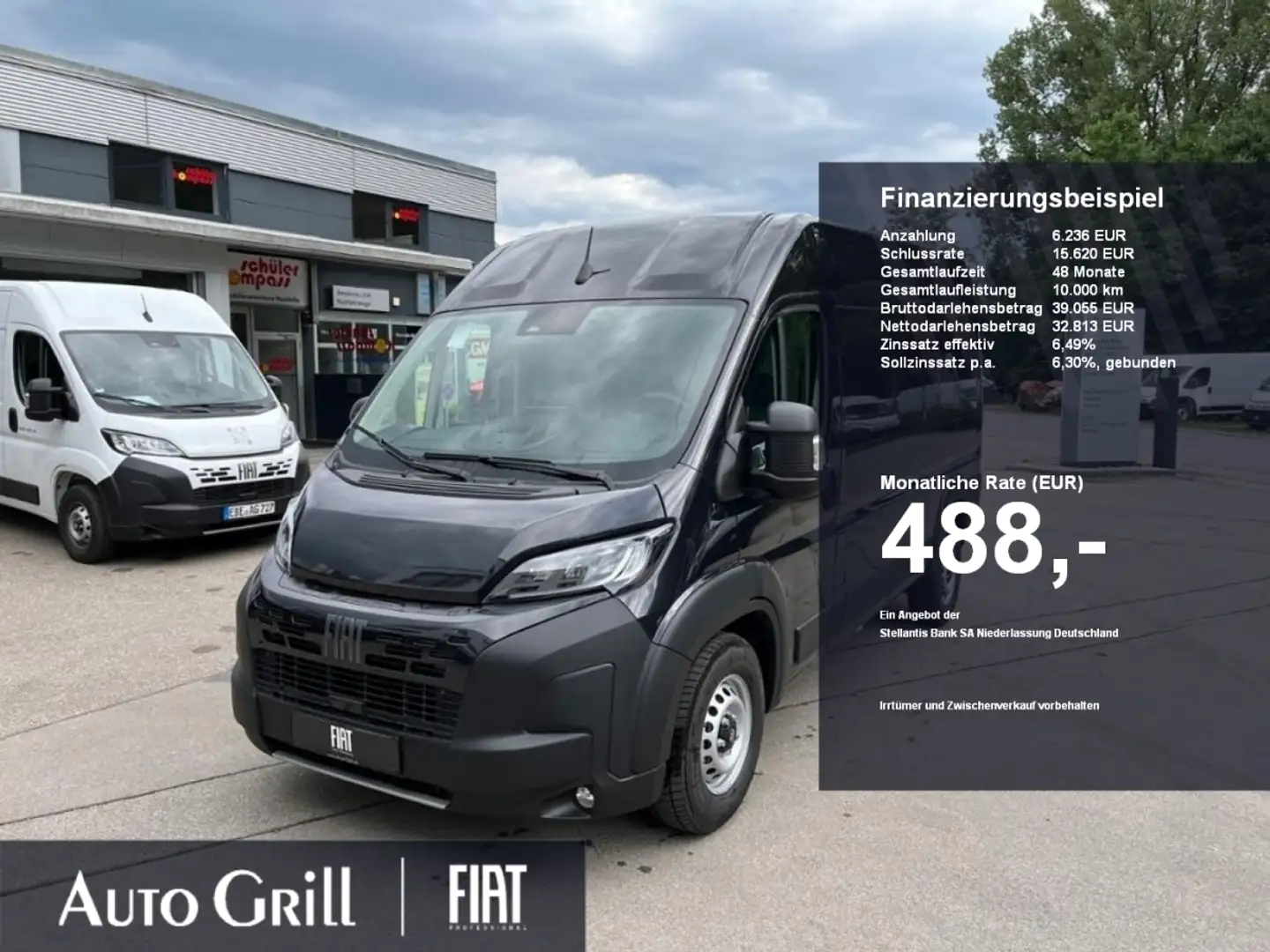 Fiat Ducato Maxi 35 L2H2 AHK RüKa CarPlay Allwetter Schwarz - 1