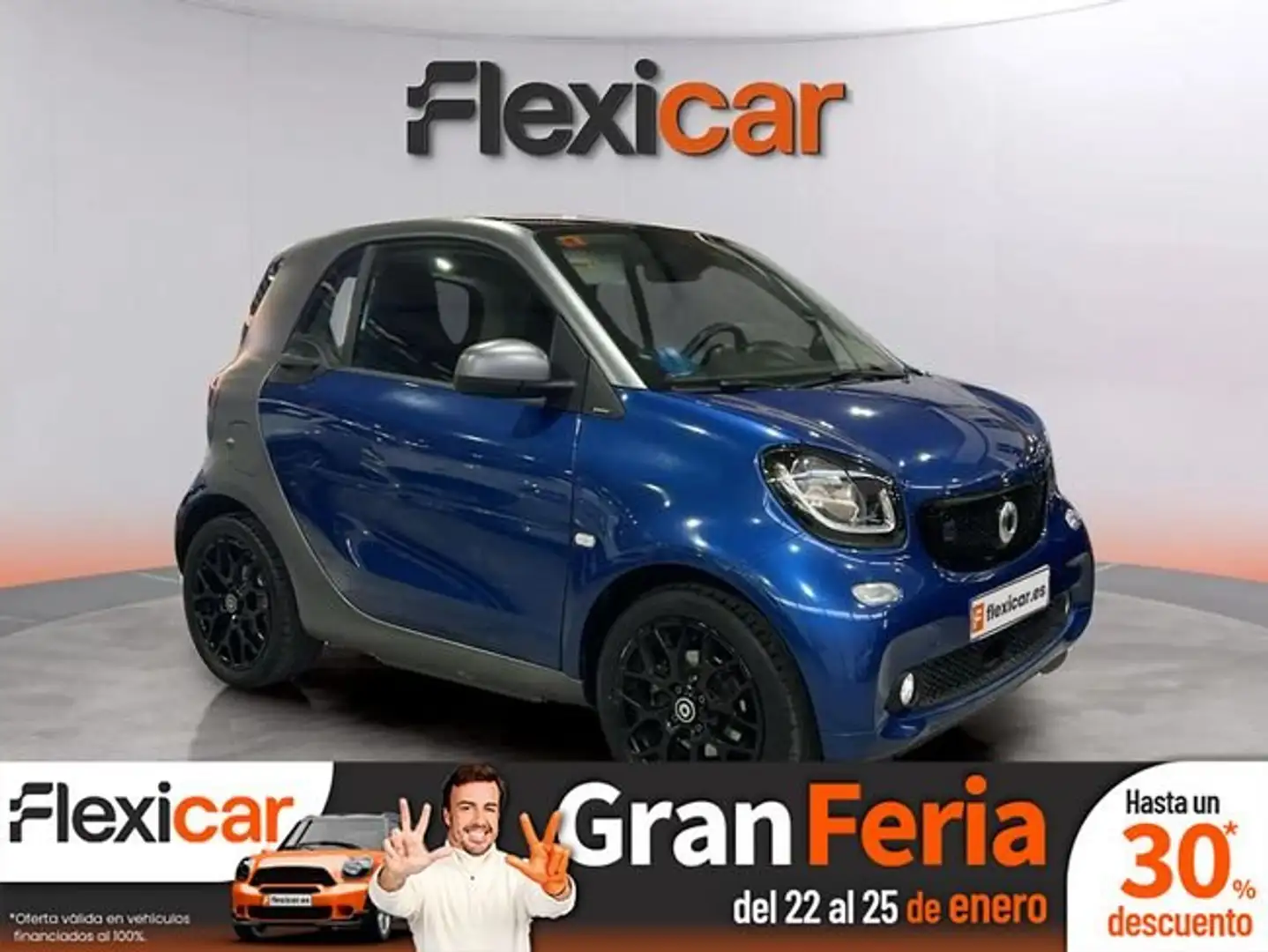 smart forTwo Coupé Electric Drive Bleu - 1