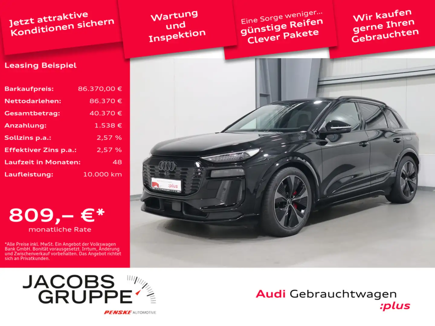 Audi SQ6 e-tron quattro B&O*Matrix*PDC * Schwarz - 1