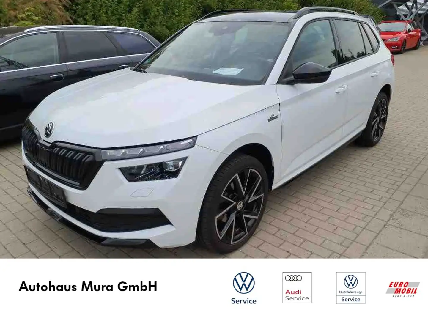 Skoda Kamiq Monte Carlo 1.5TSI PANO AHK LED PDC RFK Bianco - 1