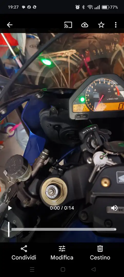 Honda CBR 1000 Blau - 1