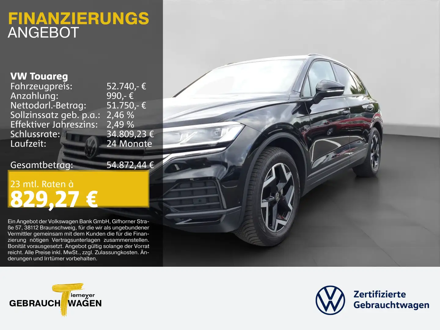 Volkswagen Touareg V6 TDI 4M AHK 4Z-KLIMA LM19 Schwarz - 1