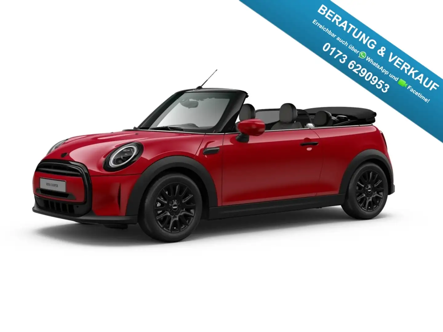 MINI Cooper Cabrio Aut. Premium LED Keyless CarPlay Rot - 1
