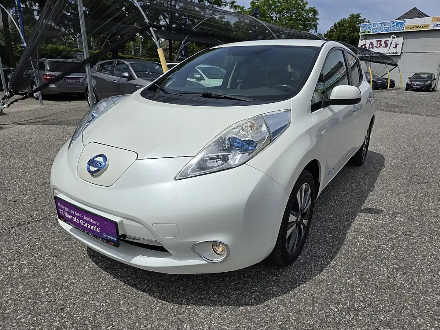 Nissan Leaf (mit Batterie) Tekna 30 kWh Leder Navi Weiß - 1