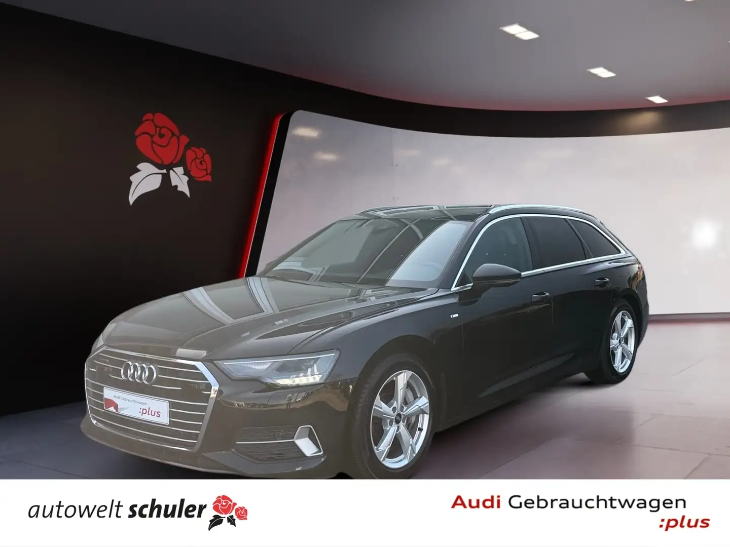 Audi A6 Avant 50 2.0 TFSI e quattro sport AHK PANO RFK Na Schwarz - 1