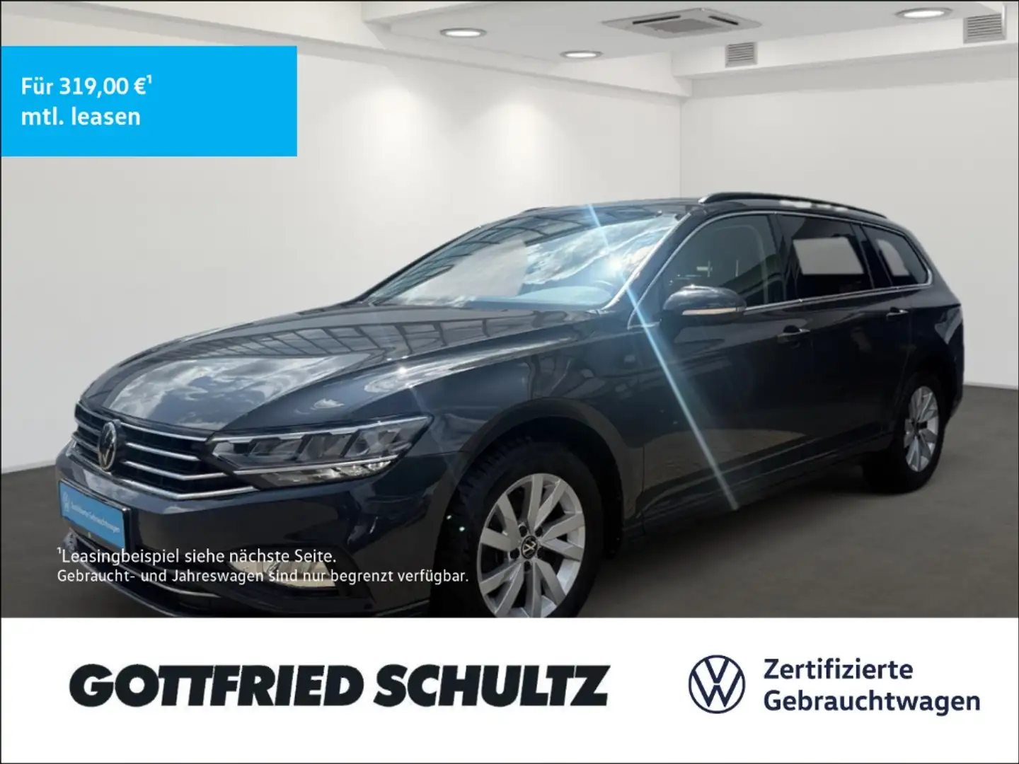 Volkswagen Passat Variant 2.0 TDI LED NAV KAMERA SHZ Business Grijs - 1