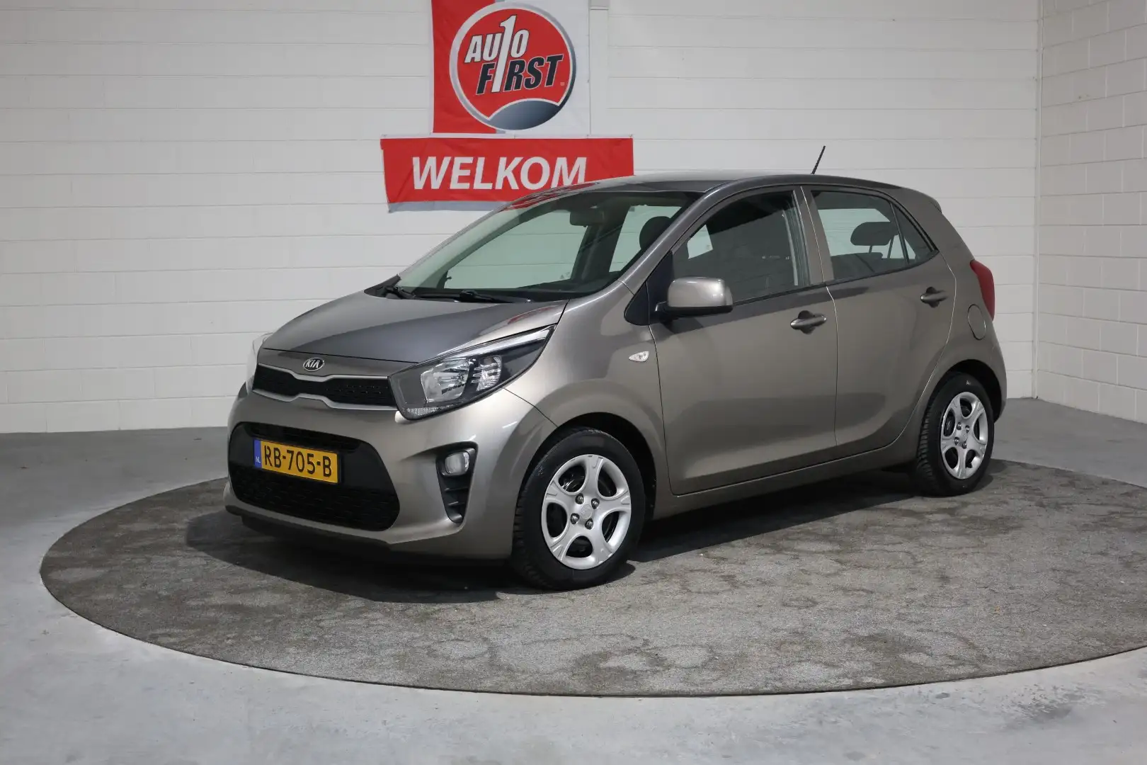 Kia Picanto 1.0 CVVT EconomyPlusLine, Airco, In hoogte verstel Grau - 1