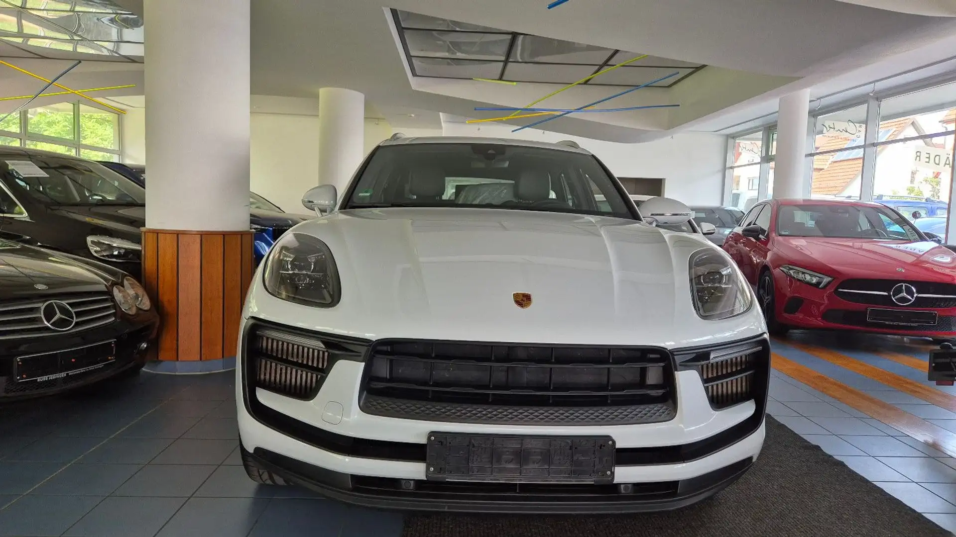 Porsche Macan S/20"/AHK/Leder/PASM/PCM/PDLS+/RFK/1.Hd Weiß - 2