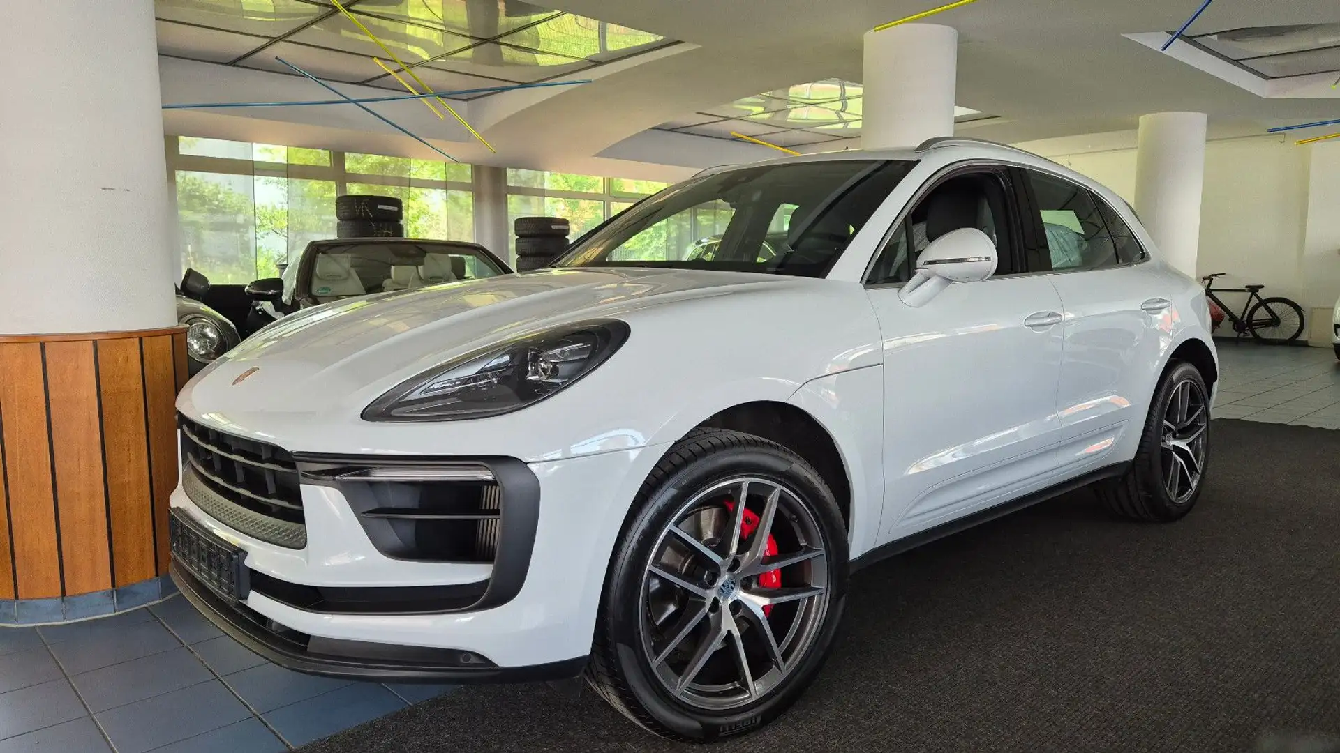Porsche Macan S/20"/AHK/Leder/PASM/PCM/PDLS+/RFK/1.Hd Weiß - 1