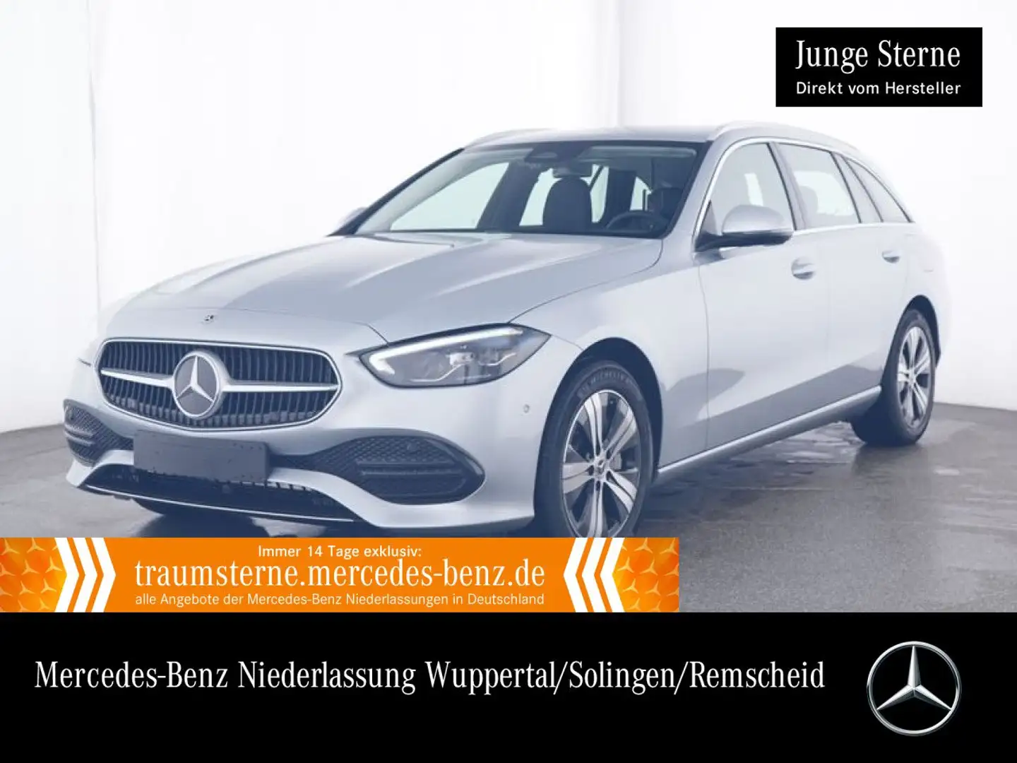 Mercedes-Benz C 300 e T AVANTG+LED+KAMERA+TOTW+KEYLESS+9G Silber - 1