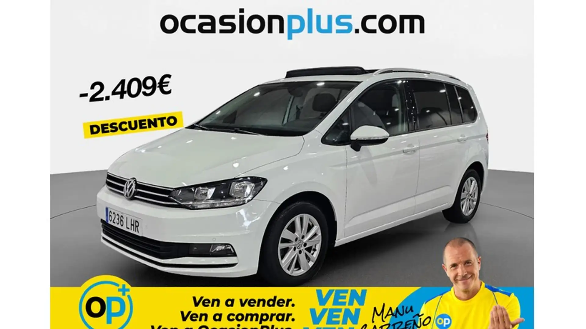 Volkswagen Touran 2.0TDI CR BMT Advance 85kW Blanco - 1