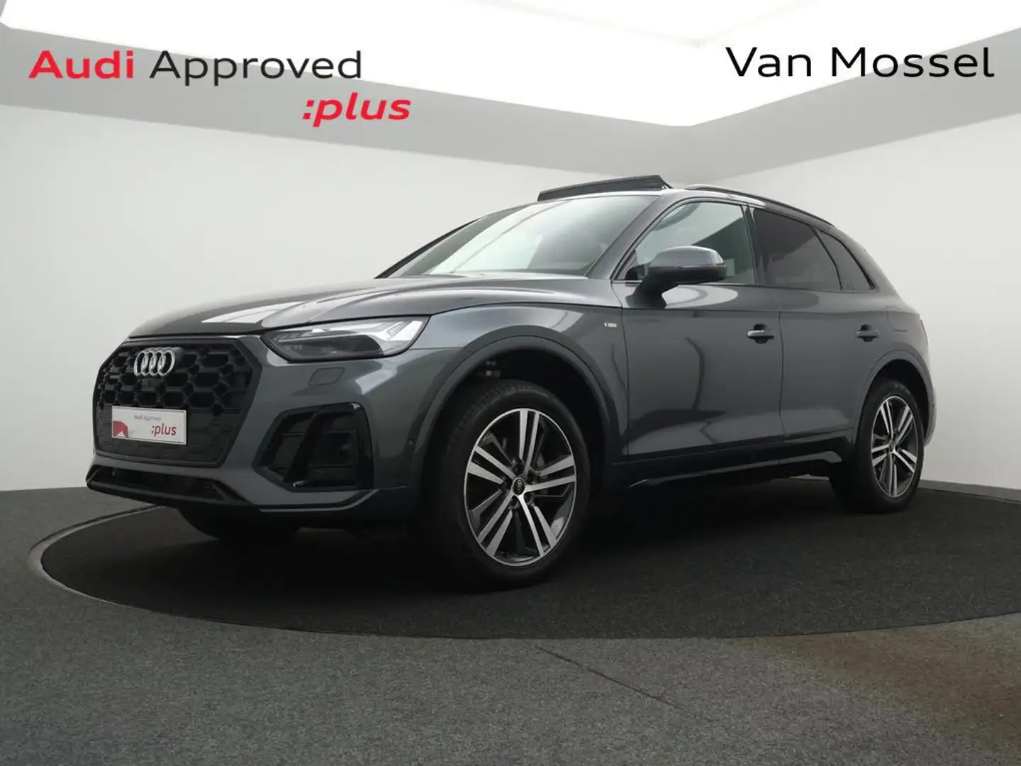 Audi Q5 Audi Q5 3X S-LINE 50TFSIe QUATTRO PHEV 299PK *AUTOMAAT*PANO DAK*APP CONNECT*NAVI*BLTH*CRUISE*DIGITAL DASHBOARD*... Grau - 1