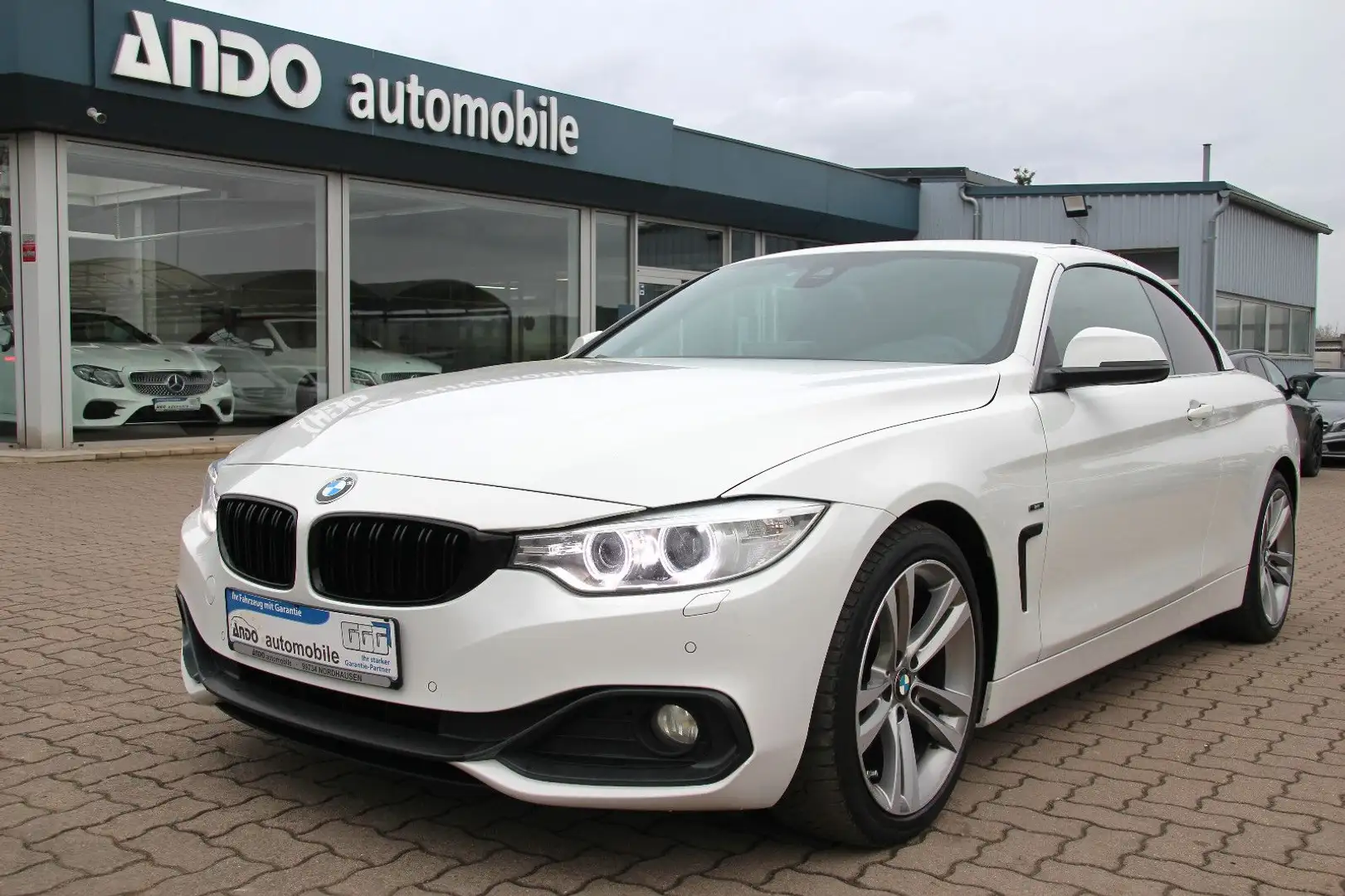 BMW 420 d Cabrio Sport Autom. Leder/Navi/Xenon/Memory Weiß - 1