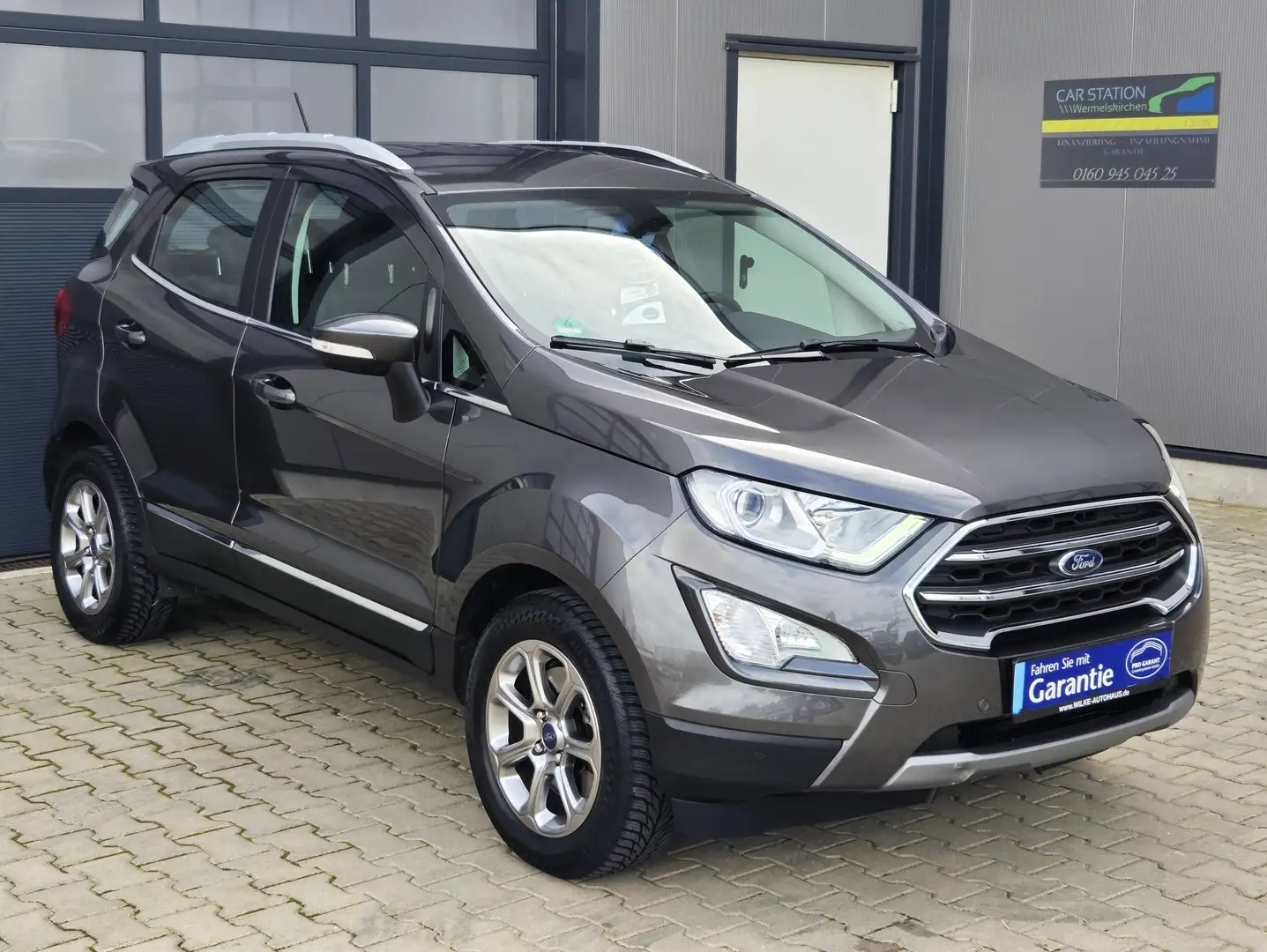 Ford EcoSport Titanium- 1.Hand-Scheckheft Ford-Unfallfrei Grau - 1