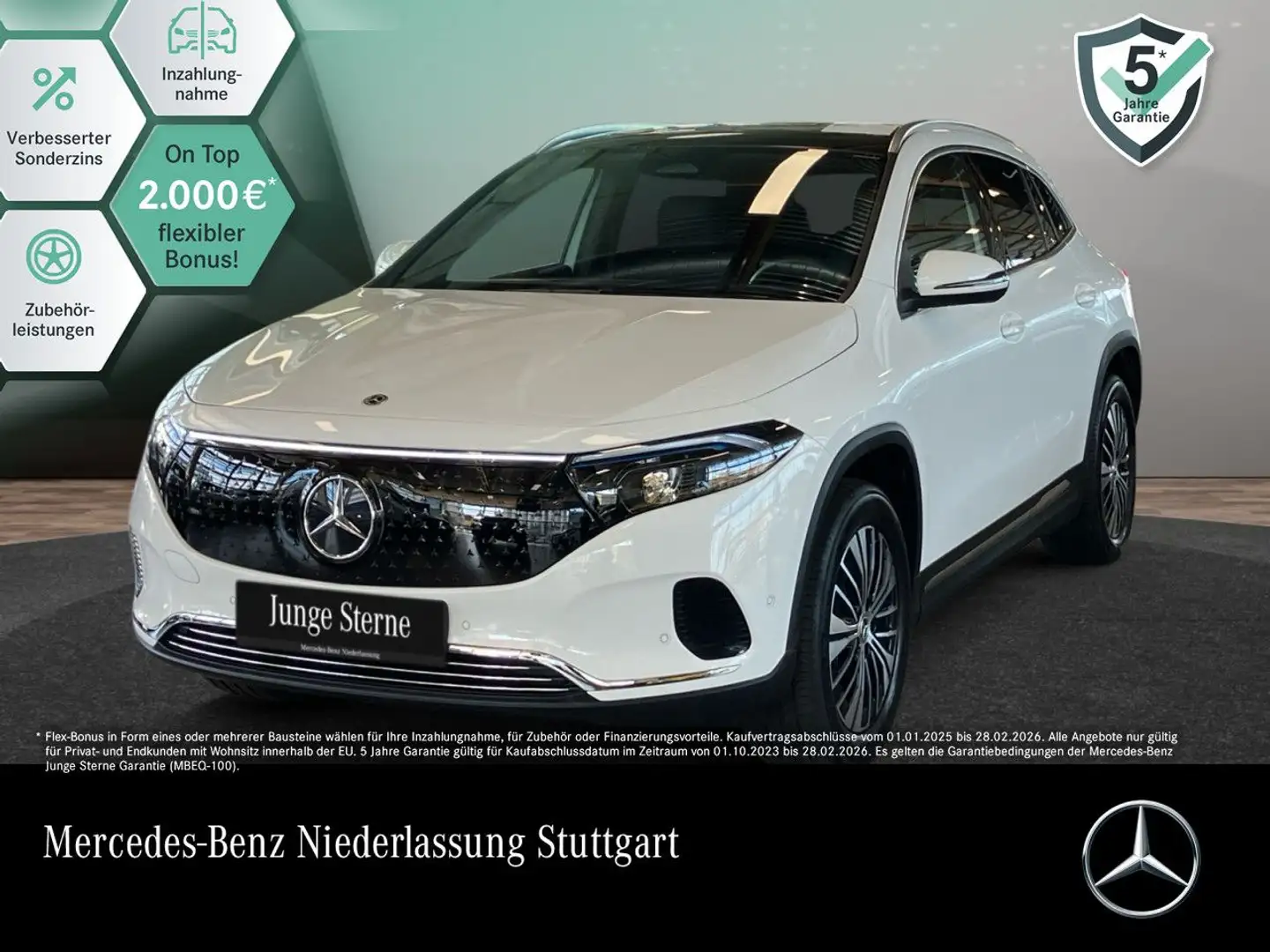 Mercedes-Benz EQA 350 4M PROG+ADVANCED+PANO+KAMERA+SPUR Weiß - 1