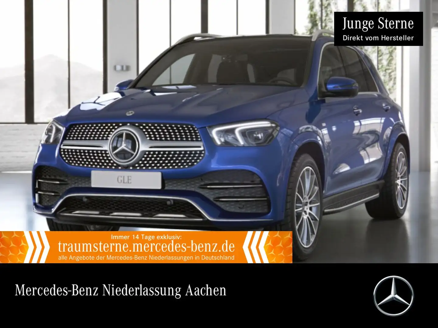 Mercedes-Benz GLE 350 e 4M AMG+EXCLUSIVE+PANO+360+AHK+MULTIBEAM Blau - 1